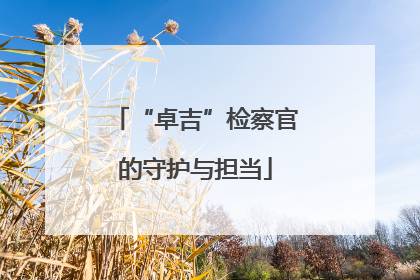 “卓吉”检察官的守护与担当