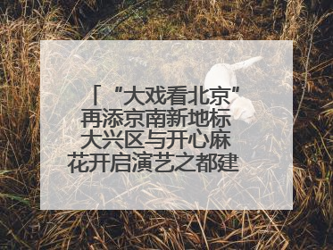 “大戏看北京” 再添京南新地标 大兴区与开心麻花开启演艺之都建设战略合作