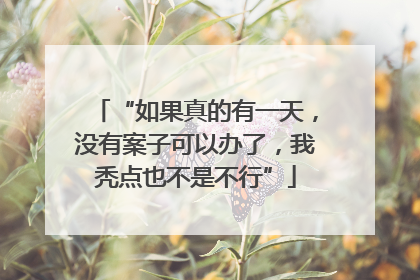 “如果真的有一天，没有案子可以办了，我秃点也不是不行”