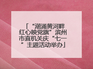 “潮涌黄河畔 红心映党旗”滨州市直机关庆“七一”主题活动举办