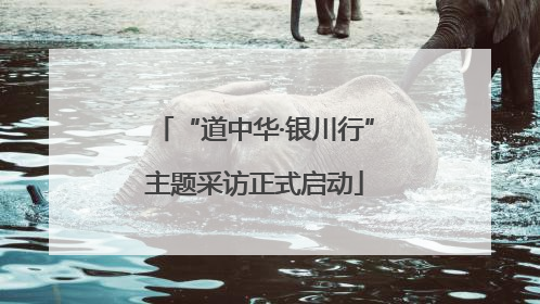 “道中华·银川行”主题采访正式启动