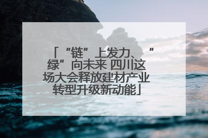 “链”上发力、“绿”向未来 四川这场大会释放建材产业转型升级新动能