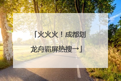 火火火！成都划龙舟霸屏热搜→