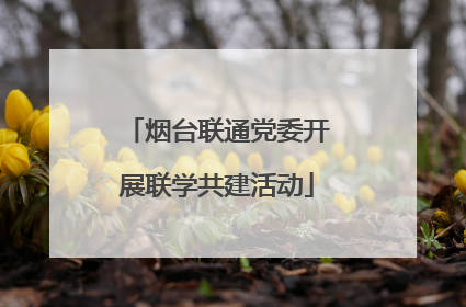烟台联通党委开展联学共建活动