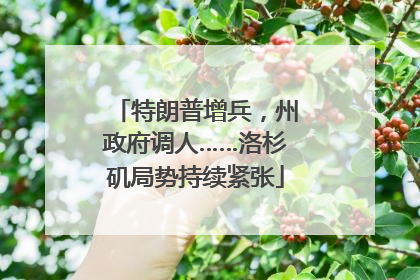 特朗普增兵，州政府调人……洛杉矶局势持续紧张