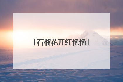 石榴花开红艳艳