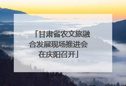 甘肃省农文旅融合发展现场推进会在庆阳召开