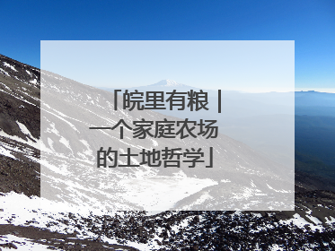 皖里有粮｜一个家庭农场的土地哲学
