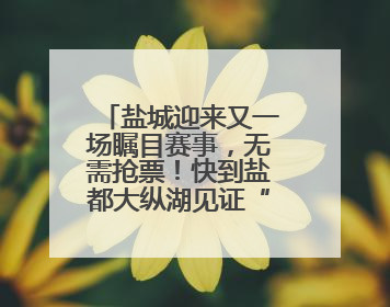 盐城迎来又一场瞩目赛事，无需抢票！快到盐都大纵湖见证“铁人”诞生