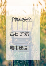 筑牢安全基石 护航城市建设
