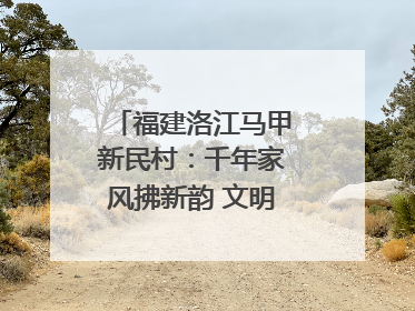 福建洛江马甲新民村：千年家风拂新韵 文明之花绽乡野