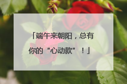 端午来朝阳，总有你的“心动款”！