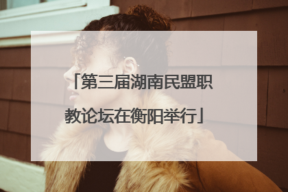 第三届湖南民盟职教论坛在衡阳举行