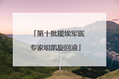 第十批援埃军医专家组凯旋回渝