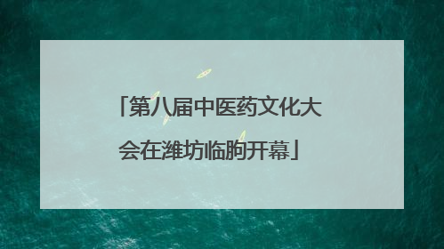 第八届中医药文化大会在潍坊临朐开幕