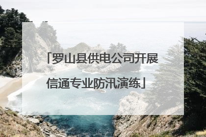 罗山县供电公司开展信通专业防汛演练