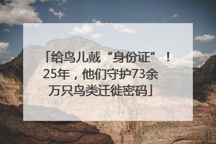 给鸟儿戴“身份证”！25年，他们守护73余万只鸟类迁徙密码