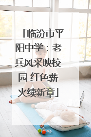 临汾市平阳中学：老兵风采映校园 红色薪火续新章