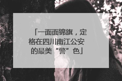 一面面锦旗，定格在四川南江公安的最美“警”色