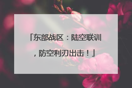 东部战区：陆空联训，防空利刃出击！