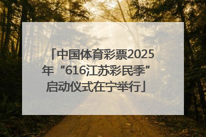 中国体育彩票2025年“616江苏彩民季”启动仪式在宁举行