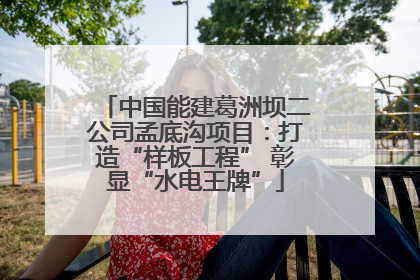 中国能建葛洲坝二公司孟底沟项目：打造“样板工程” 彰显“水电王牌”