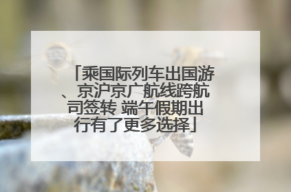 乘国际列车出国游、京沪京广航线跨航司签转 端午假期出行有了更多选择
