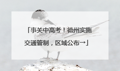 事关中高考！德州实施交通管制，区域公布→