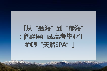 从“题海”到“绿海”：鹤峰屏山成高考毕业生护眼“天然SPA”