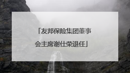 友邦保险集团董事会主席谢仕荣退任