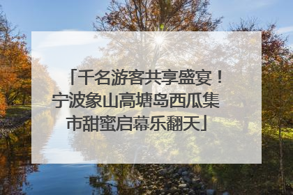 千名游客共享盛宴！宁波象山高塘岛西瓜集市甜蜜启幕乐翻天