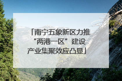 南宁五象新区力推“两港一区”建设 产业集聚效应凸显