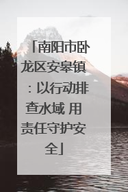 南阳市卧龙区安皋镇：以行动排查水域 用责任守护安全