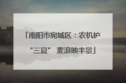 南阳市宛城区：农机护“三夏” 麦浪映丰景