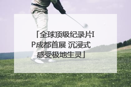 全球顶级纪录片IP成都首展 沉浸式感受极地生灵