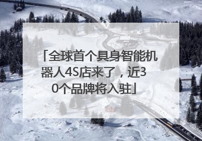 全球首个具身智能机器人4S店来了，近30个品牌将入驻