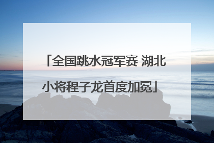 全国跳水冠军赛 湖北小将程子龙首度加冕