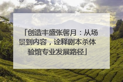 创造丰盛张馨月：从场景到内容，诠释剧本杀体验馆专业发展路径