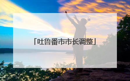 吐鲁番市市长调整