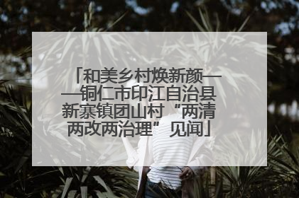 和美乡村焕新颜——铜仁市印江自治县新寨镇团山村“两清两改两治理”见闻