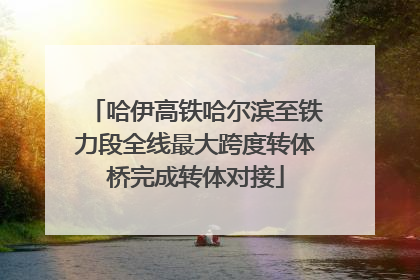 哈伊高铁哈尔滨至铁力段全线最大跨度转体桥完成转体对接