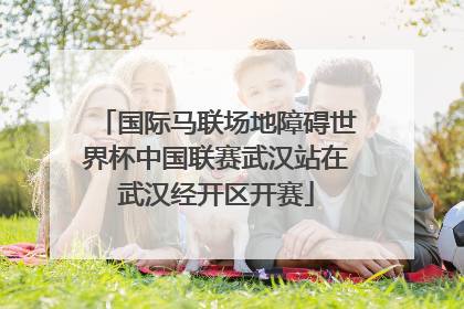 国际马联场地障碍世界杯中国联赛武汉站在武汉经开区开赛