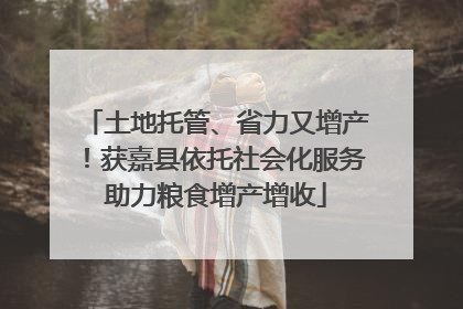土地托管、省力又增产！获嘉县依托社会化服务助力粮食增产增收