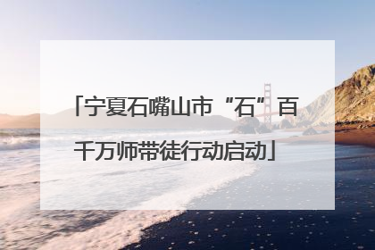 宁夏石嘴山市“石”百千万师带徒行动启动