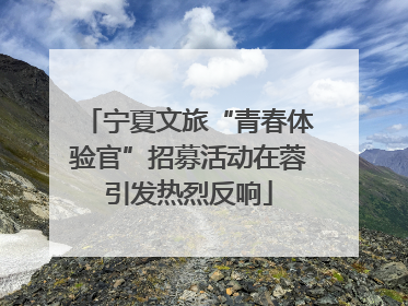 宁夏文旅“青春体验官”招募活动在蓉引发热烈反响