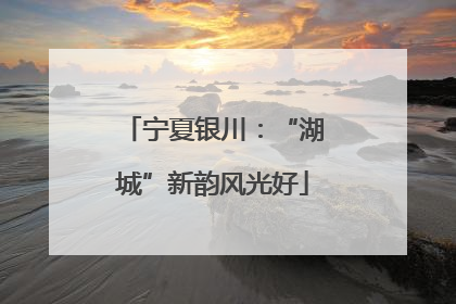 宁夏银川：“湖城”新韵风光好