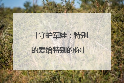 守护军娃：特别的爱给特别的你