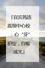 宜宾筠连蒿坝中心校：心“芽”初绽，自暖成光