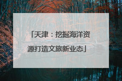 天津：挖掘海洋资源打造文旅新业态