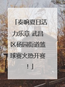 奏响夏日活力乐章 武昌区杨园街道篮球赛火热开赛！